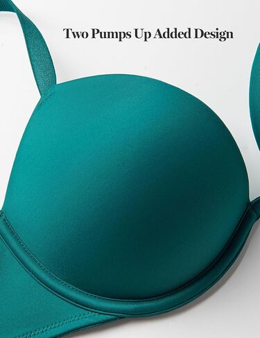Wingslove Women's Push Up Bra Deep V Plunge Underwire T-Shirt Bra Multiway 2 Cups Up in Kuwait