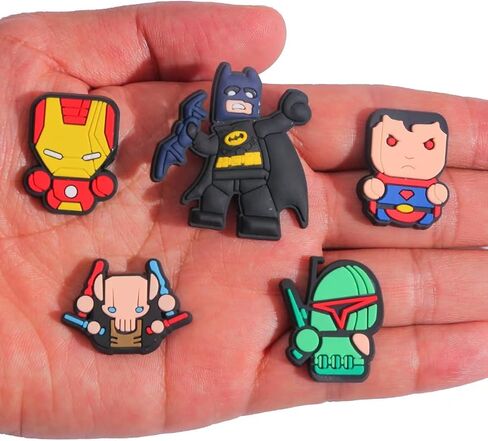 30 قطعة من تعليقات كروكس للاولاد والاطفال، تعليقات احذية البطل الخارق للصنادل والاساور وهدايا الحفلات، معدن غير ثمين، بدون احجار كريمة, معدن, بدون الأحجار الكريمة in Kuwait