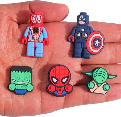 30 قطعة من تعليقات كروكس للاولاد والاطفال، تعليقات احذية البطل الخارق للصنادل والاساور وهدايا الحفلات، معدن غير ثمين، بدون احجار كريمة, معدن, بدون الأحجار الكريمة in Kuwait