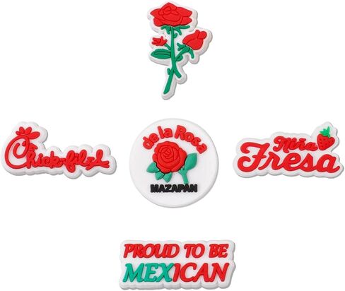 Unipomme 60Pcs Mexican Shoe Charms for Girls Women Decoration, Boys Wristband Bracelet Pins Accessories, Kids Party Favors Birthday Gifts in Kuwait