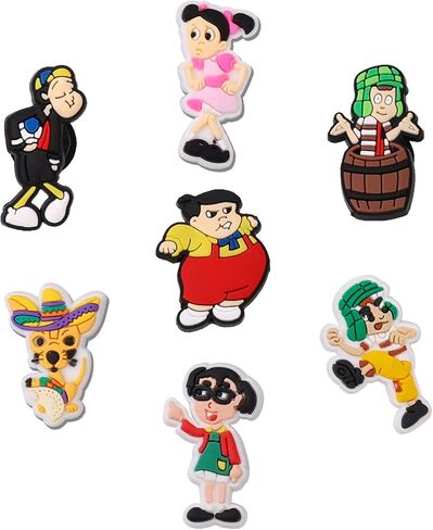 Unipomme 60Pcs Mexican Shoe Charms for Girls Women Decoration, Boys Wristband Bracelet Pins Accessories, Kids Party Favors Birthday Gifts in Kuwait