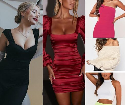 حمالة صدر نسائية من Plusexy بدون حمالات مبطنة سميكة وقابلة للتحويل متعددة الاتجاهات in Kuwait