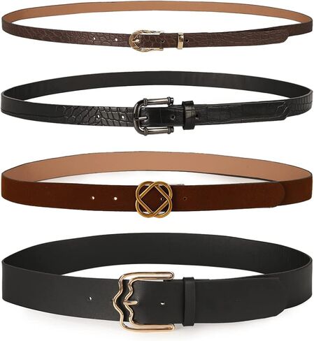 GLITZALL 4 حزم حزام جلدي نسائي كاجوال in Kuwait