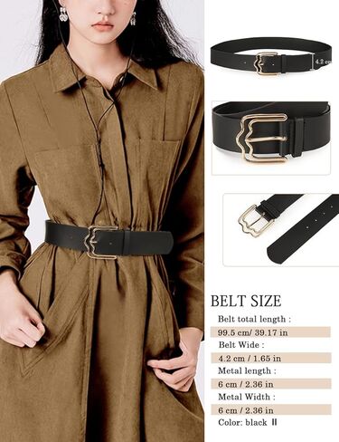 GLITZALL 4 حزم حزام جلدي نسائي كاجوال in Kuwait