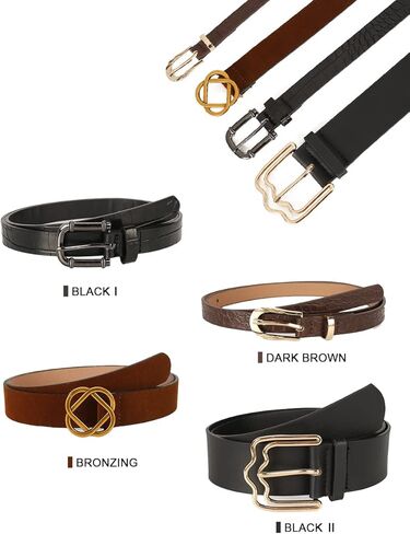 GLITZALL 4 حزم حزام جلدي نسائي كاجوال in Kuwait