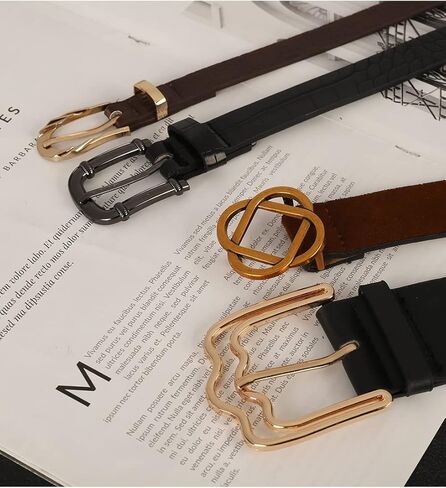 GLITZALL 4 حزم حزام جلدي نسائي كاجوال in Kuwait