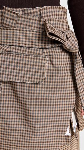 A.W.A.K.E. MODE Women's Deconstructed Basque Detail Wrap Skirt in Kuwait