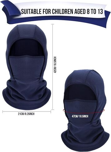 3 Pack Kids Balaclava Ski Mask Winter Face Mask for Boys Girls Windproof Warmer Adjustable Cold Weather Fleece Face Cover in Saudi Arabia