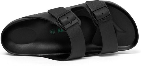 SAGUARO Men's Women's Comfort Double Buckle Sandals Lightweight Adjustable EVA Sandals with Rubble Sole in Saudi Arabia