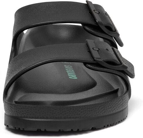 SAGUARO Men's Women's Comfort Double Buckle Sandals Lightweight Adjustable EVA Sandals with Rubble Sole in Saudi Arabia