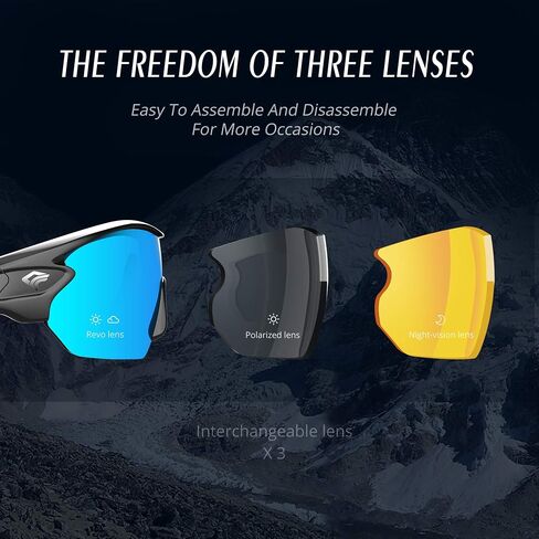 TOREGE Polarized Sports Sunglasses for Men Women Cycling Running Driving Fishing Glasses TR002 in Kuwait