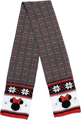 Disney Adult Scarf Mickey Minnie Mouse Print Knit Winter Unisex in Saudi Arabia