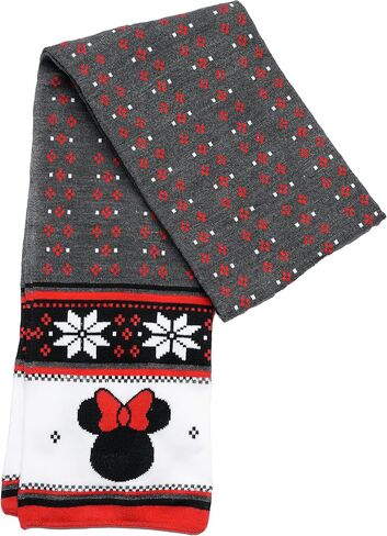 Disney Adult Scarf Mickey Minnie Mouse Print Knit Winter Unisex in Saudi Arabia