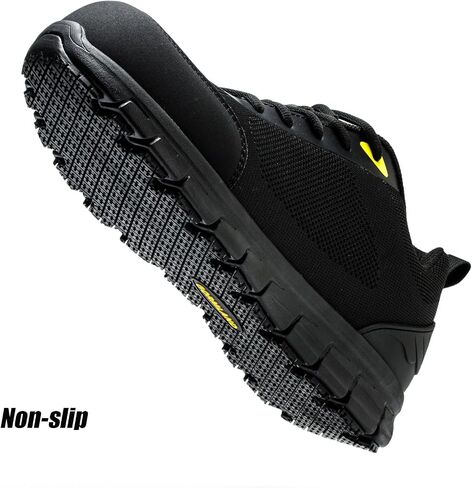 Composite Toe Shoes for Men Non Slip Work Shoes ESD Shoes Steel Toe Sneakers Shoes Puncture Proof Safety Shoes Construction Breathable Lightweight in Saudi Arabia