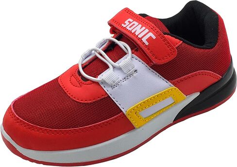 Sonic The Hedgehog, Boys Girls Kids Low Top Sneakers Trainers with Flashing Lights, Red, Size 9-4 in Saudi Arabia