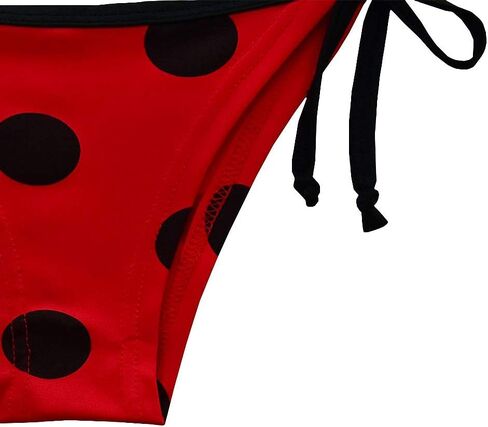 Dressy Daisy Toddler Little Girls Ladybug Red & Black Polka Dots Swimming Bathing Suit Swimsuit Swimwear 2 Pieces Set in Saudi Arabia