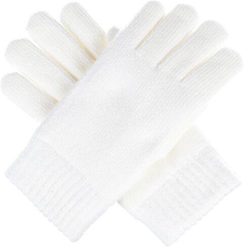 Be Your Own Style BYOS Winter Women's Toasty Warm Plush Fleece Lined Knit Gloves in Solid & Glitter in Kuwait