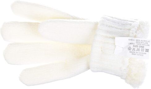 Be Your Own Style BYOS Winter Women's Toasty Warm Plush Fleece Lined Knit Gloves in Solid & Glitter in Kuwait