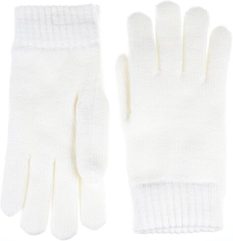 Be Your Own Style BYOS Winter Women's Toasty Warm Plush Fleece Lined Knit Gloves in Solid & Glitter in Kuwait