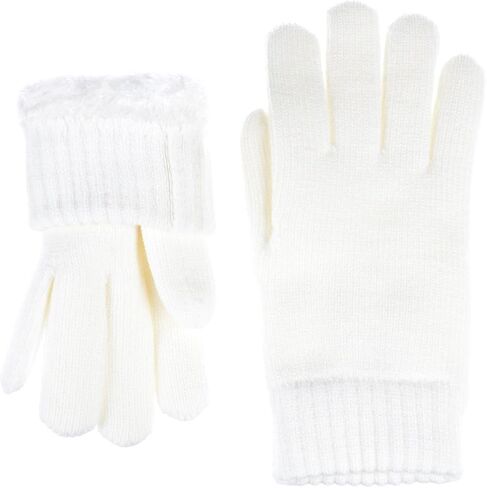 Be Your Own Style BYOS Winter Women's Toasty Warm Plush Fleece Lined Knit Gloves in Solid & Glitter in Kuwait