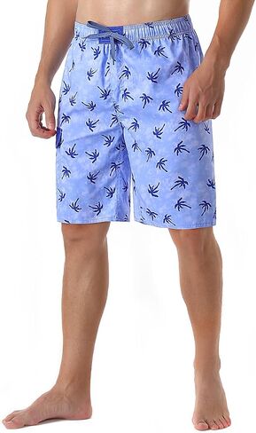 unitop Men's Volley Board Shorts Lightweight Water Sports Drawstring Swim Shorts with Lining in Saudi Arabia