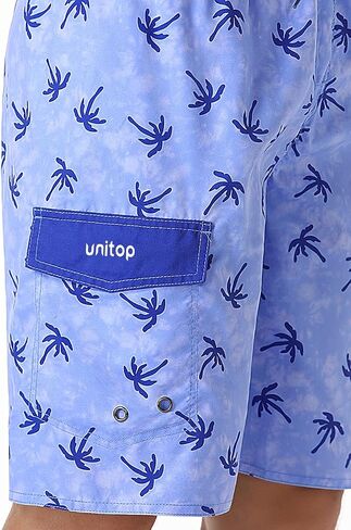 unitop Men's Volley Board Shorts Lightweight Water Sports Drawstring Swim Shorts with Lining in Saudi Arabia