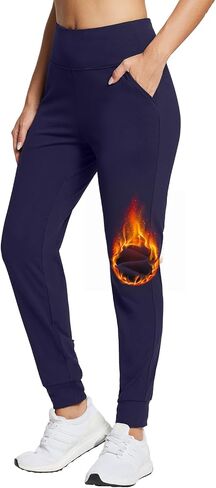 BALEAF المرأة صوف مبطن الركض مقاومة للماء الحرارية سراويل للتسلق Sweatpants السراويل الترنك ملابس الشتاء تشغيل والعتاد in Saudi Arabia