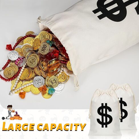 QZYL 12 PCS Robber Costume Set, Thief Cosplay Beanie Cap Gloves Eye Masks Canvas Money Bags for Halloween Burglar Theme Party in Saudi Arabia