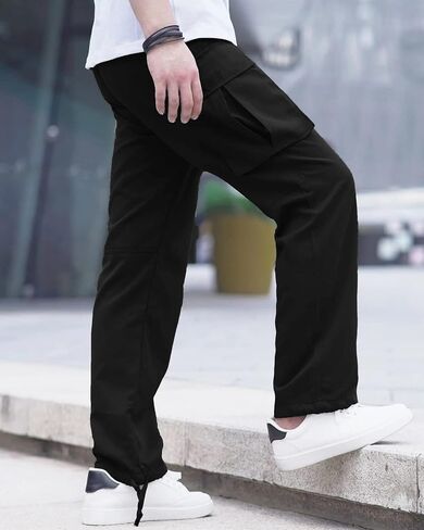 LYRXXX Men's Casual Cargo Pants Hiking Pants Workout Joggers Sweatpants for Men in Kuwait