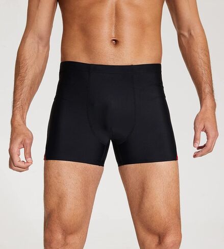 ملابس سباحة رياضية للرجال من DEVOROPA، ملابس سباحة مضغوطة بأرجل مربعة، ملابس سباحة قصيرة للتدريب، سريعة الجفاف، شورتات سباحة للاستحمام in Kuwait