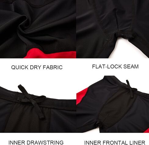 ملابس سباحة رياضية للرجال من DEVOROPA، ملابس سباحة مضغوطة بأرجل مربعة، ملابس سباحة قصيرة للتدريب، سريعة الجفاف، شورتات سباحة للاستحمام in Kuwait