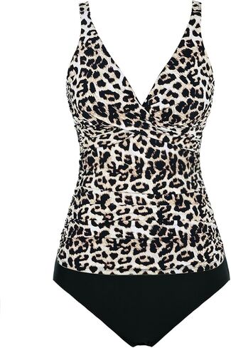 coastal rose Women's Tankini Swimsuits Twist Tummy Control Swim Top with Shorts Two Piece Bathing Suits in Kuwait