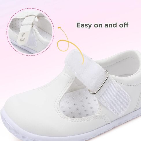 L-RUN Toddler Girls Dress Shoes Lightweight Mary Jane Shoes for Girls Wide Toe Box Anti-Slip School Shoes for Toddler Girls in Saudi Arabia
