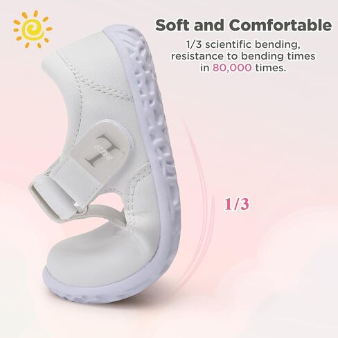 L-RUN Toddler Girls Dress Shoes Lightweight Mary Jane Shoes for Girls Wide Toe Box Anti-Slip School Shoes for Toddler Girls in Saudi Arabia