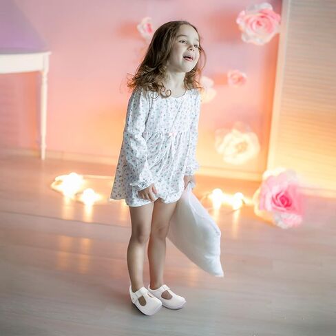 L-RUN Toddler Girls Dress Shoes Lightweight Mary Jane Shoes for Girls Wide Toe Box Anti-Slip School Shoes for Toddler Girls in Saudi Arabia