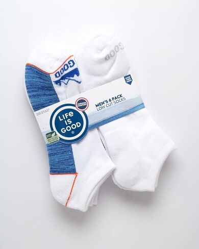 Life is Good Men's Socks - Cushion Low Cut Athletic Socks (6 Pack) in Saudi Arabia