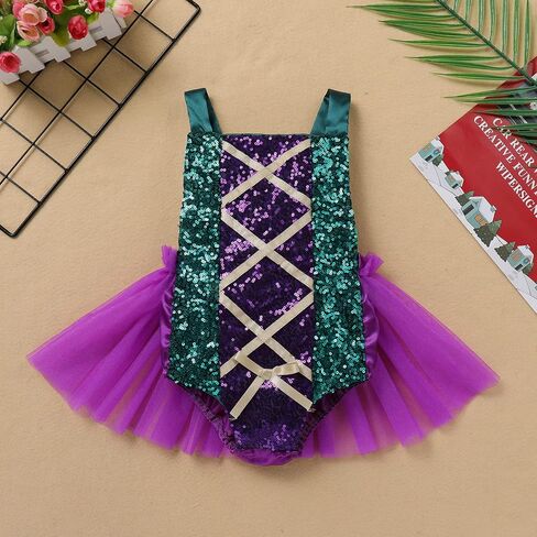 IBTOM CASTLE Baby Girls Sequin Backless Romper Tulle Dress with Cloak Witch Sister Costume Halloween Fancy Dress in Saudi Arabia