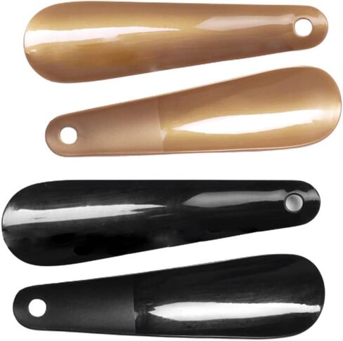 SKYPIA Shoe Horn Plastic Shoe Horn Travel Shoe Horn Shoe Helpers Travel Shoe Horn for Men and Senior Shoes Boots Shoe Horn Plastic Shoe Horns for Men (4pcs) in Kuwait