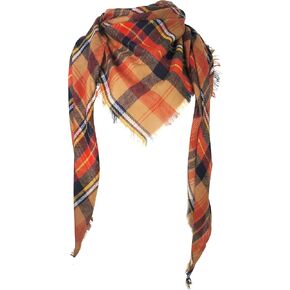 VIVIAN & VINCENT Triangle Fall Winter Soft Plaid Scarfs for Women Scarf Warm Shawls and Wraps
