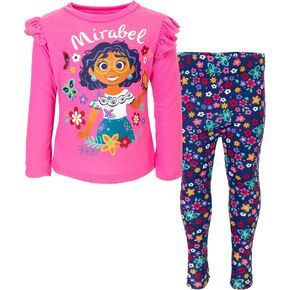Disney Encanto Mirabel Girls T-Shirt and Leggings Outfit Set Toddler to Little Kid in Saudi Arabia