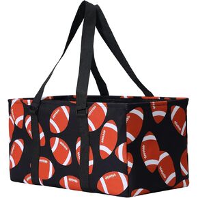 E-FirstFeeling Sports Tote Bag Extra Large Utility Tote for Storage Sports Prints Collapsible Tote Ballgame Pool Beach Basket in Kuwait