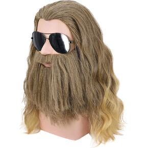 YOGFIT Long Blonde Wig Thor Endgame Wig Men Halloween Cosplay Hair Wigs in Kuwait