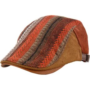 M MOACC Men Beret Hat Cotton Adjustable Newsboy Hats Cabbie Gatsby Cap Driving Flat Caps in Kuwait