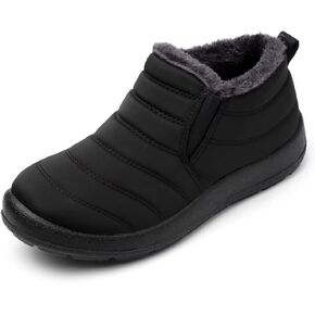 Cheval Winter Snow Boots for Women, Fur Lined Warm Ankle Booties, Outdoor Anti-slip Waterproof Comfortable Short Boot, Botas De Invierno Para Mujert