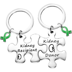 HOLLP Donor Jewelry Transplant Gift Kidney Donor Kidney Recipient Set of Keychain for Donor in Kuwait