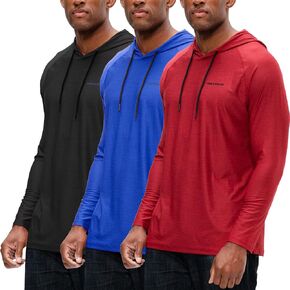 DEVOPS Men's Hoodie Long Sleeve Fishing Hiking Running Workout T-Shirts in Kuwait
