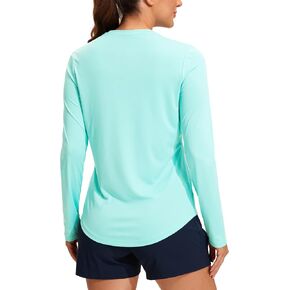 CRZ YOGA Womens UPF 50+ Sun Shirts Long Sleeve UV Protection Workout Tops Lightweight Quick Dry Outdoor Hiking Running Shirts