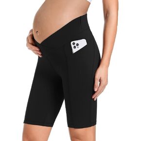 شورت Foucome Underbelly للحوامل شورت رياضي للتمارين الرياضية واليوجا مع جيوب 5 بوصات / 9 بوصات in Kuwait