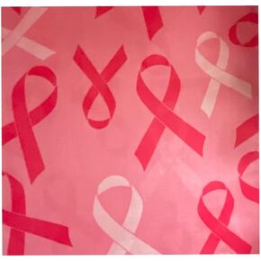 شريط بينك، باندانا قطن، للتوعية بسرطان الثدي ودعم الشهر، غطاء للرأس، بينك، مقاس واحد in Saudi Arabia