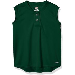 Soffe Girls' Big 2 Button Henley